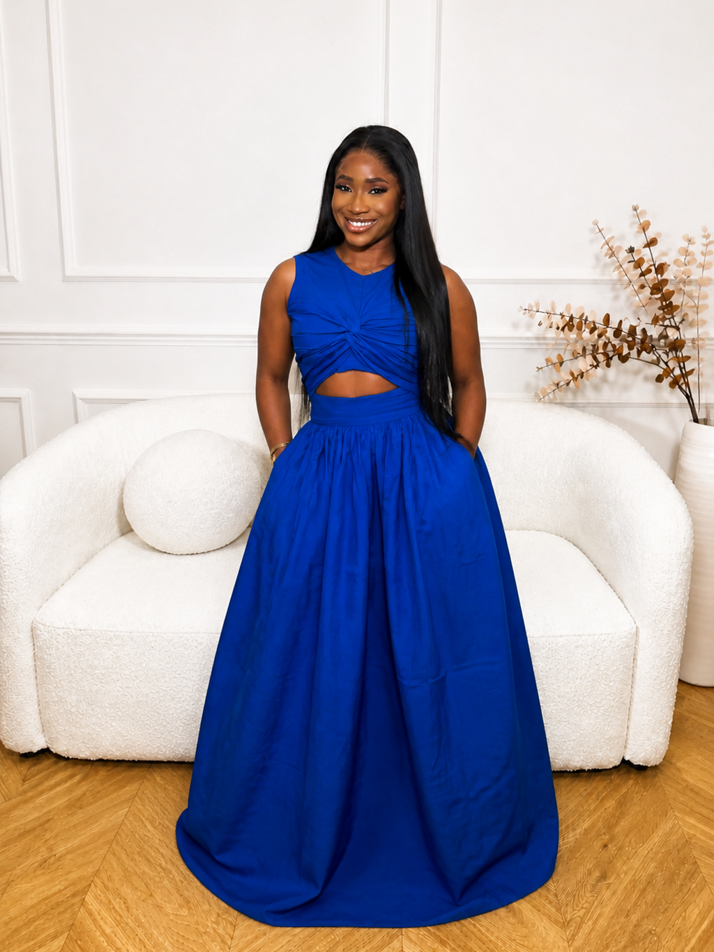 Maxi sleeveless dress  Blue